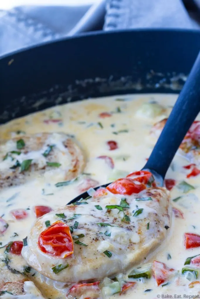 One pot creamy Tuscan chicken