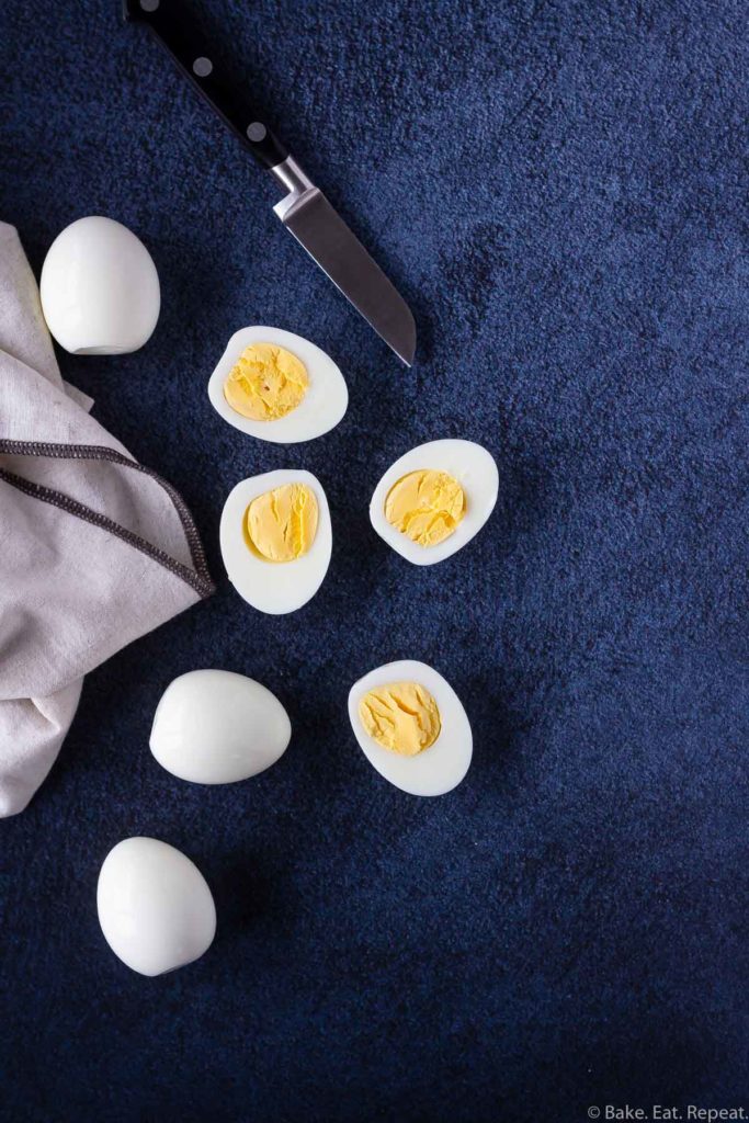 hard boiled eggs for making devilled eggs