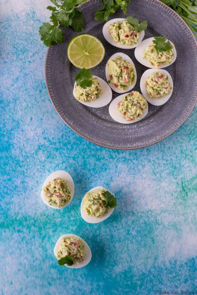 avocado devilled eggs