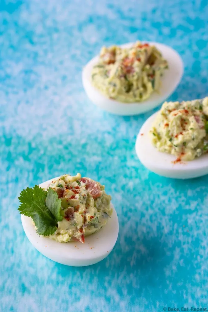 easy guacamole deviled eggs