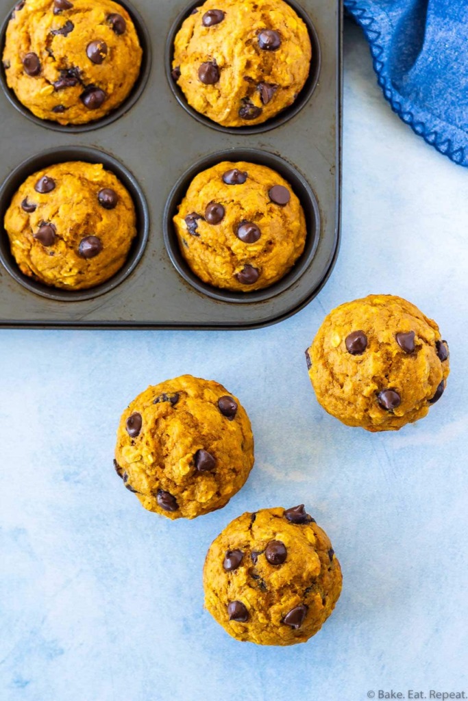 healthy pumpkin muffins