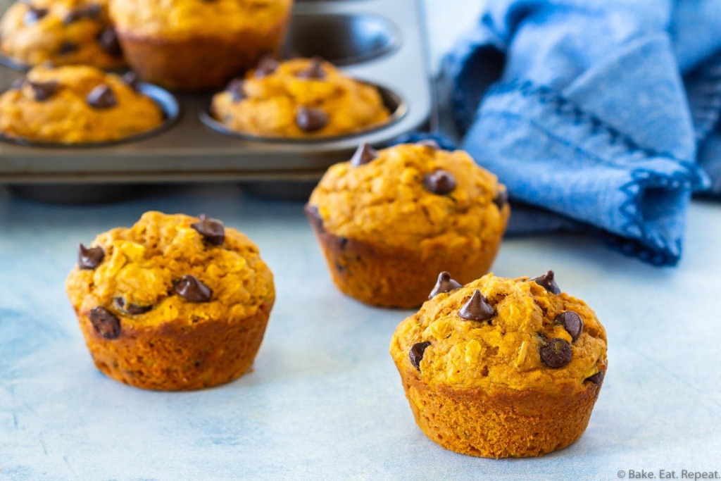 oatmeal pumpkin spice muffins