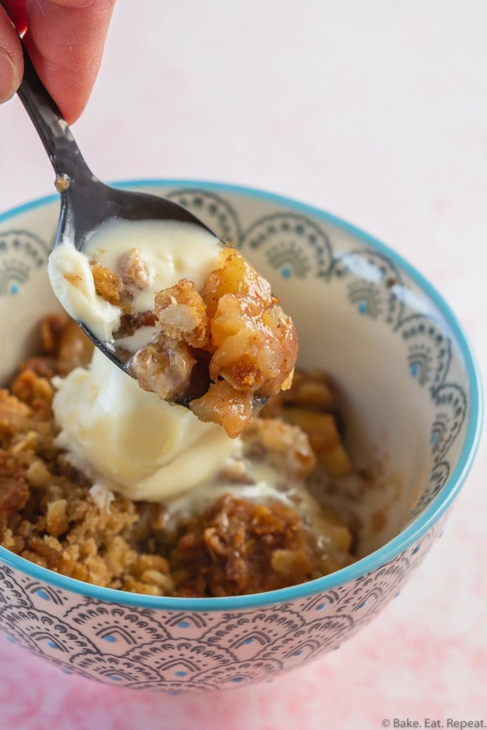 homemade apple crisp