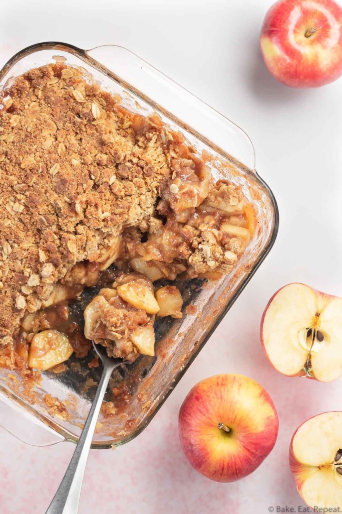 homemade apple crisp