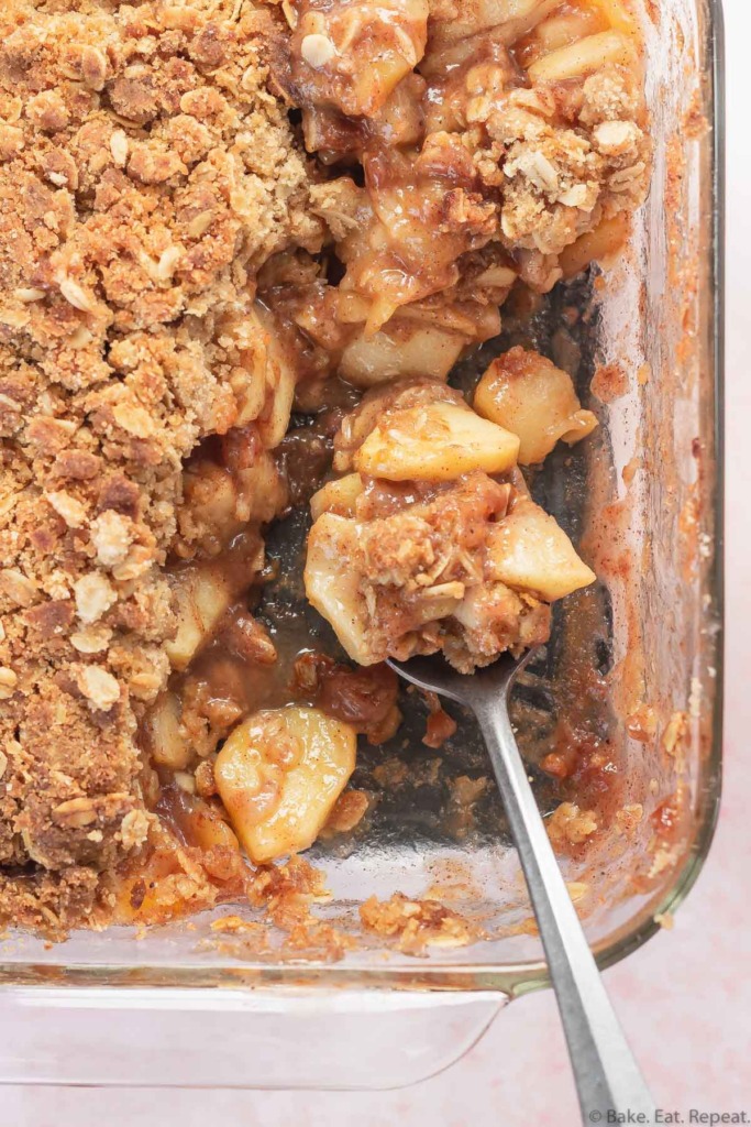 homemade apple crisp