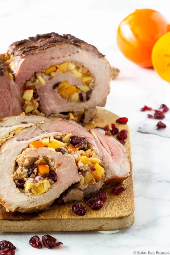 apple stuffed pork loin