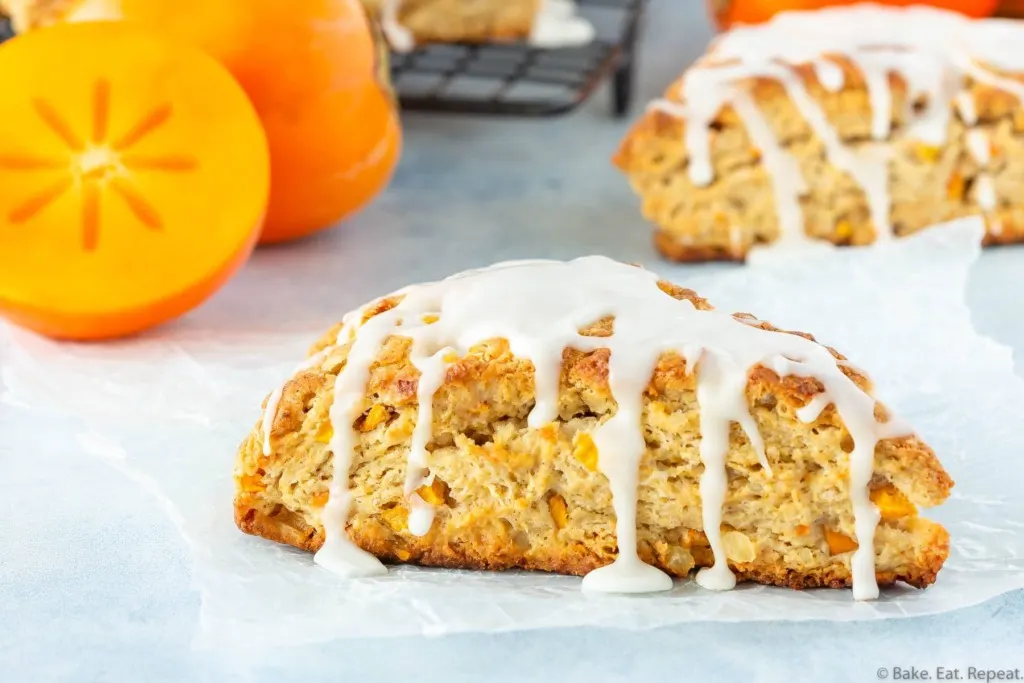 persimmon ginger scones