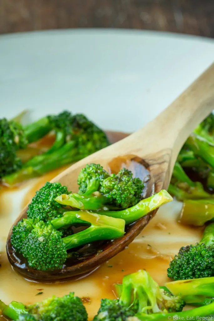 Easy to make Asian broccoli stir fry.