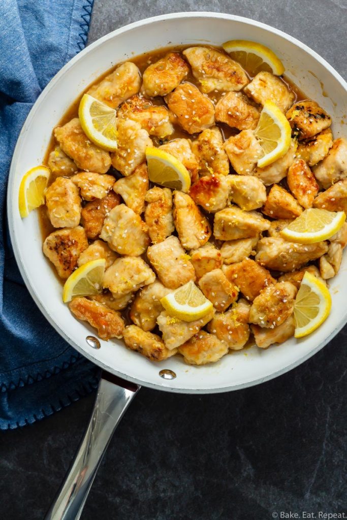 Easy to make homemade lemon chicken recipe.