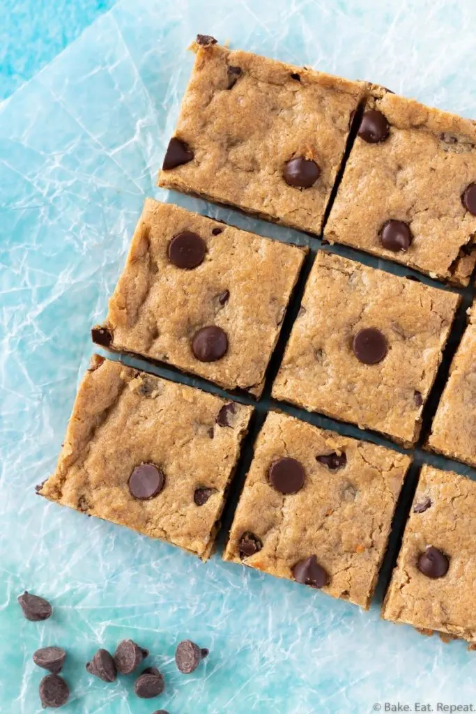 chocolate chip oatmeal peanut butter bars