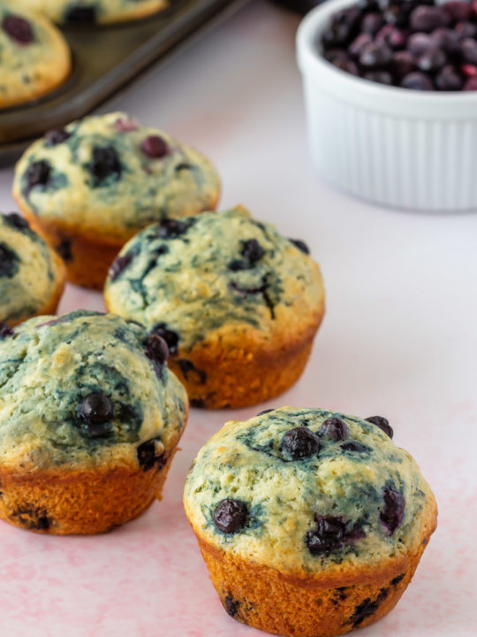 easy, soft and fluffy, blueberry muffins