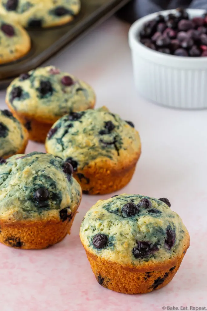 easy, soft and fluffy, blueberry muffins