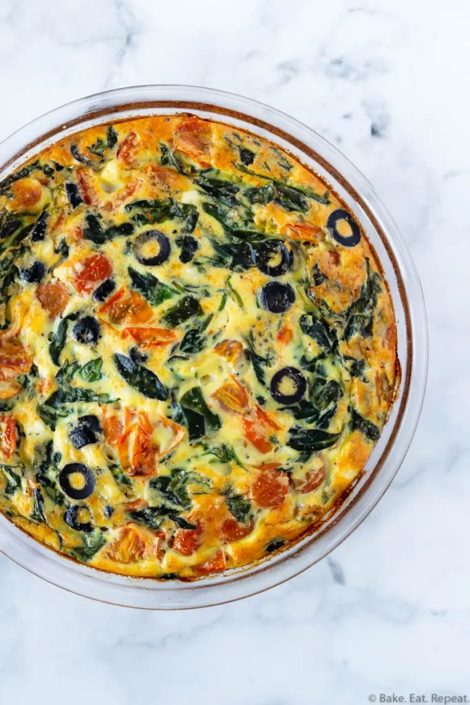 tomato spinach frittata