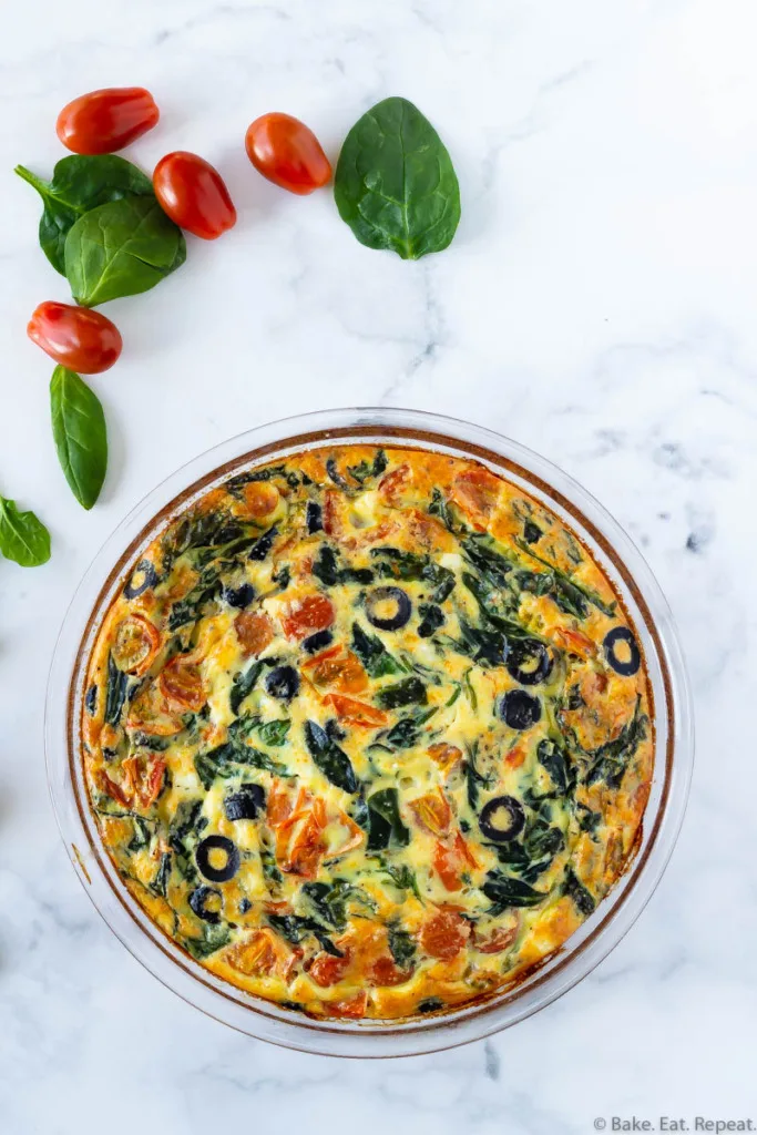 tomato spinach frittata