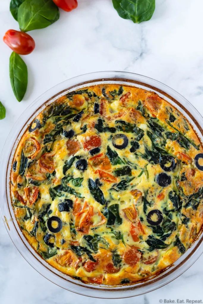 tomato spinach frittata