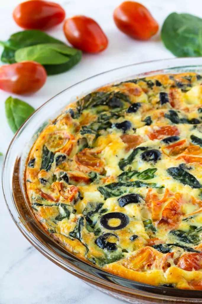 tomato spinach frittata