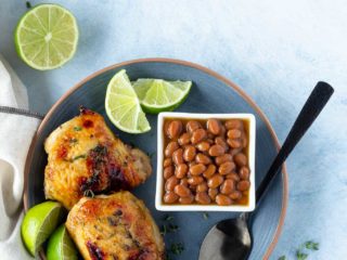 honey lime baked chicken thighs