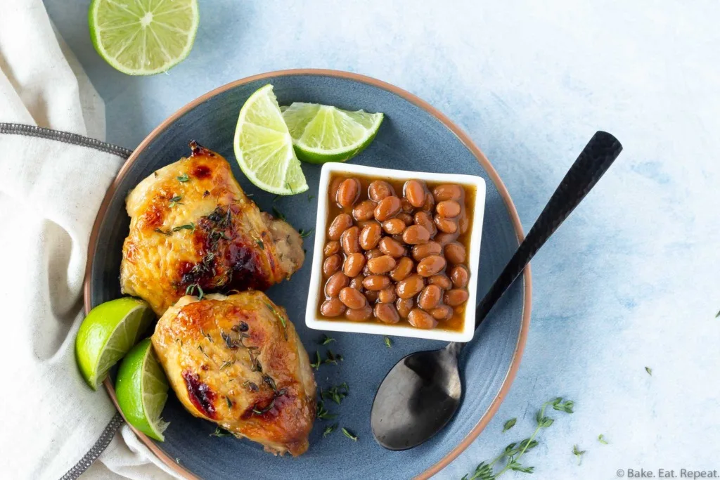 honey lime baked chicken thighs