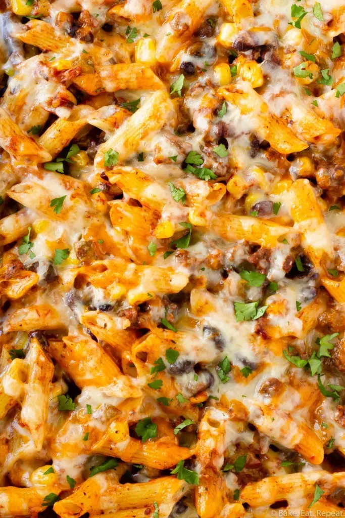 Mexican pasta bake