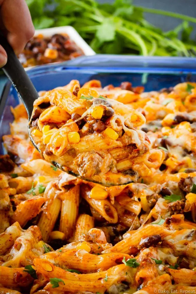 Mexican baked penne