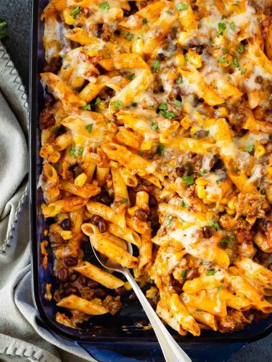 Mexican baked pasta