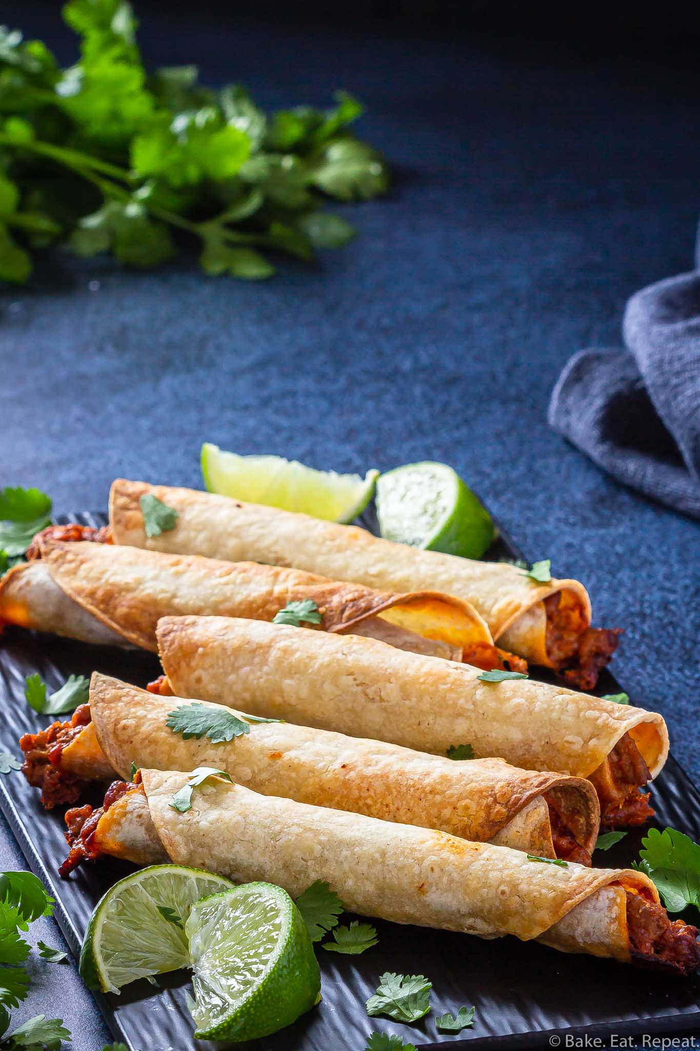 Air Fryer Taquitos - Bake. Eat. Repeat.