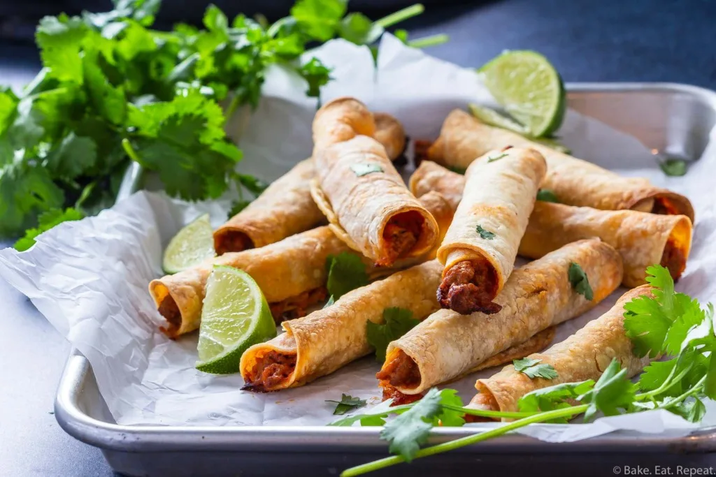 crispy air fryer turkey taquitos