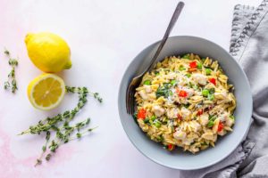 Lemon Orzo with Chicken and Parmesan - Bake. Eat. Repeat.