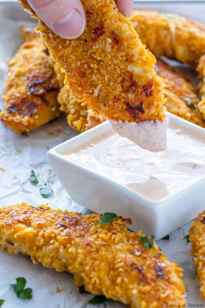 baked buttermilk ranch chicken fingers