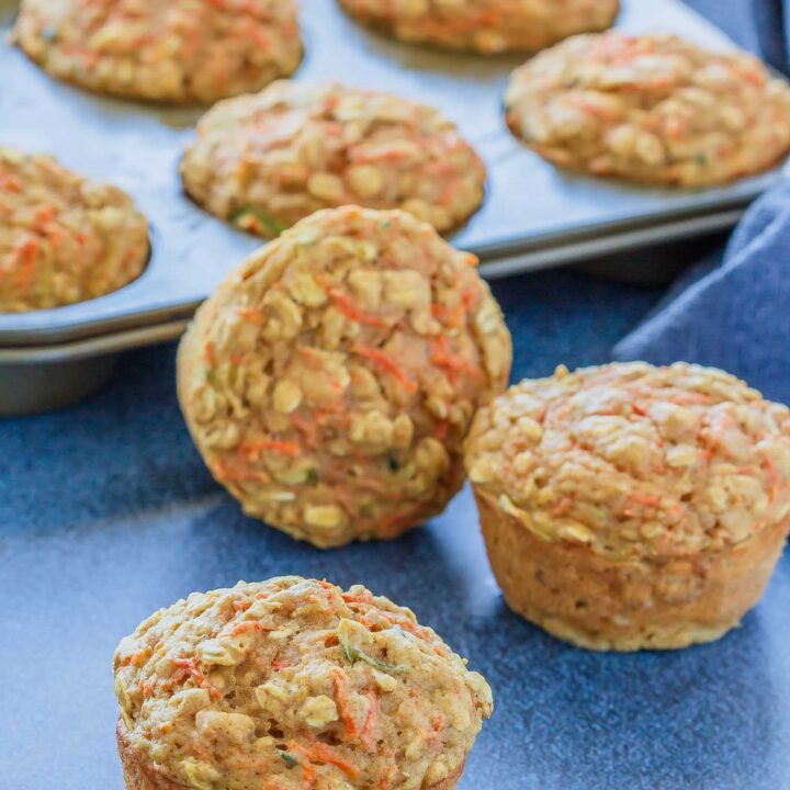 Carrot Zucchini Muffins - Bake. Eat. Repeat.