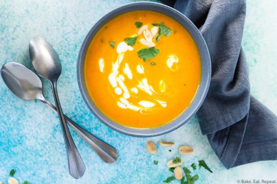 Instant Pot Thai Pumpkin Soup - Bake. Eat. Repeat.