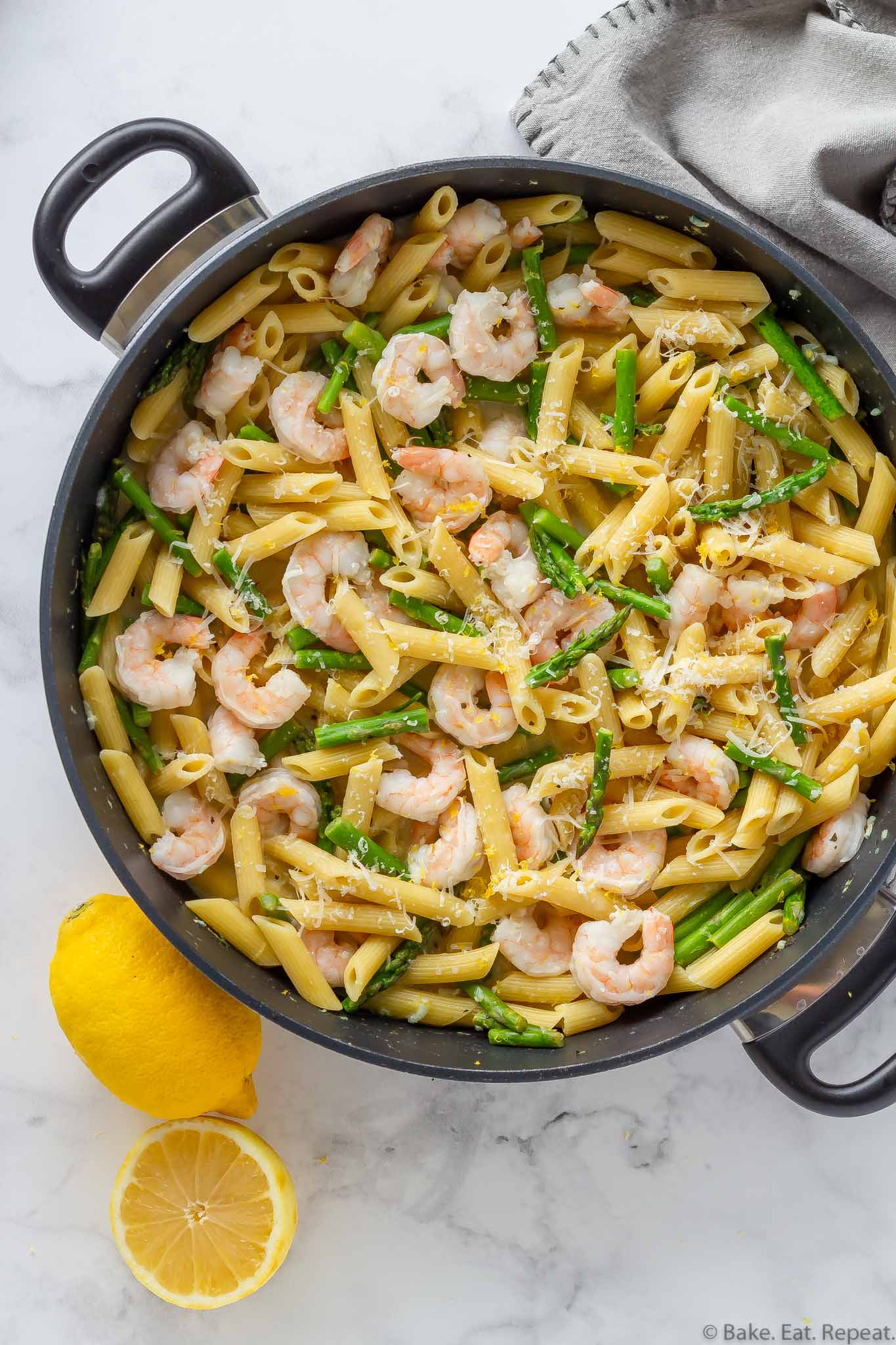 Creamy Garlic Shrimp Pasta - Mel's Kitchen Cafe