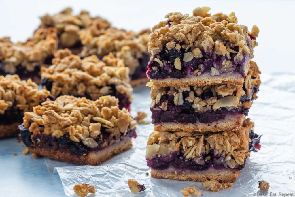 blueberry crumble bars