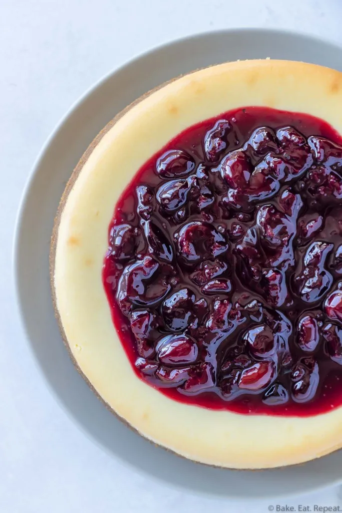 easy cherry cheesecake