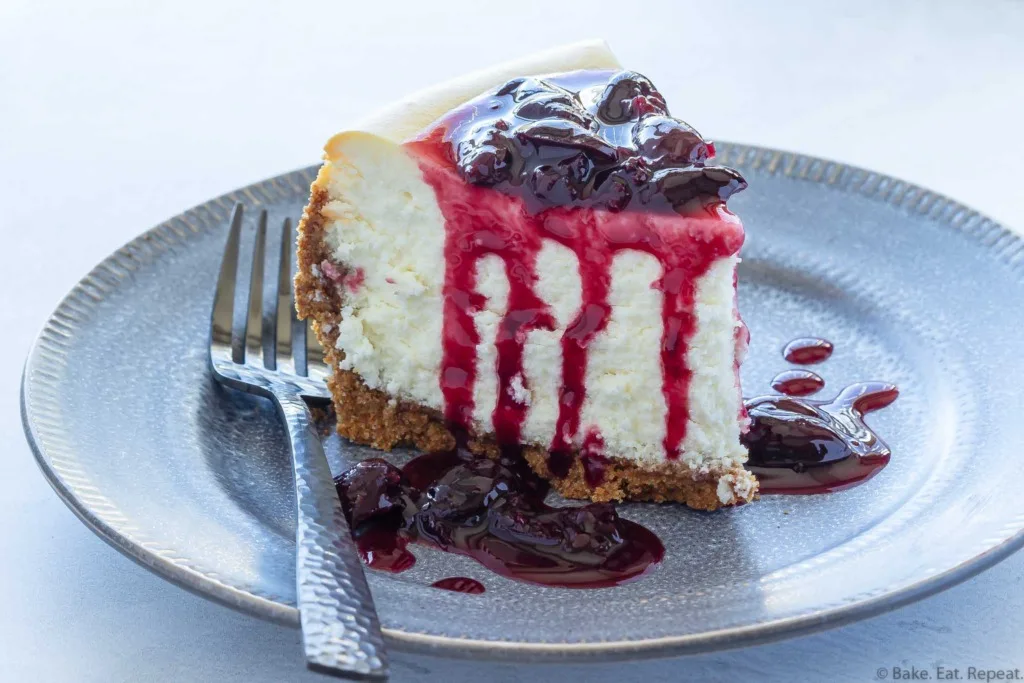 homemade cherry cheesecake