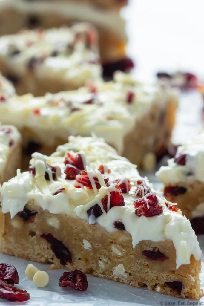 easy homemade starbucks cranberry bliss bars