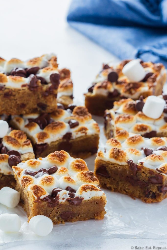 peanut butter s'mores bars