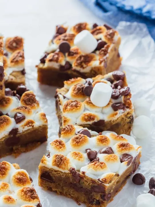 s'mores peanut butter bars