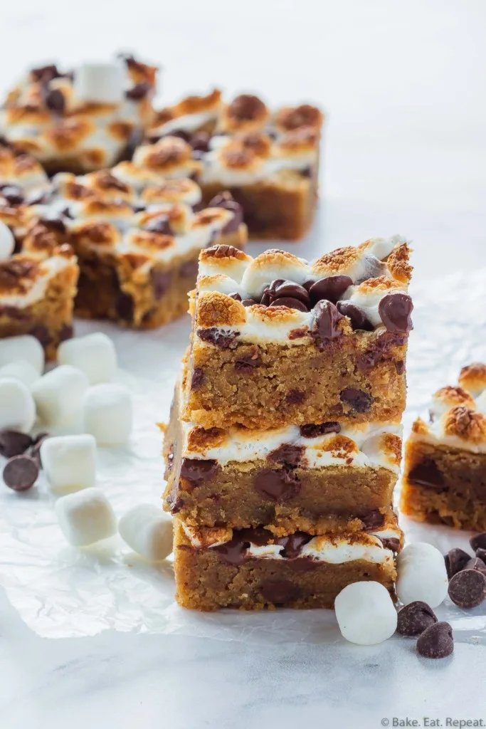 peanut butter s'mores bars