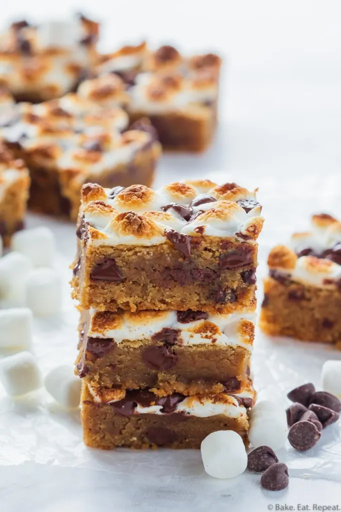 peanut butter s'mores bars