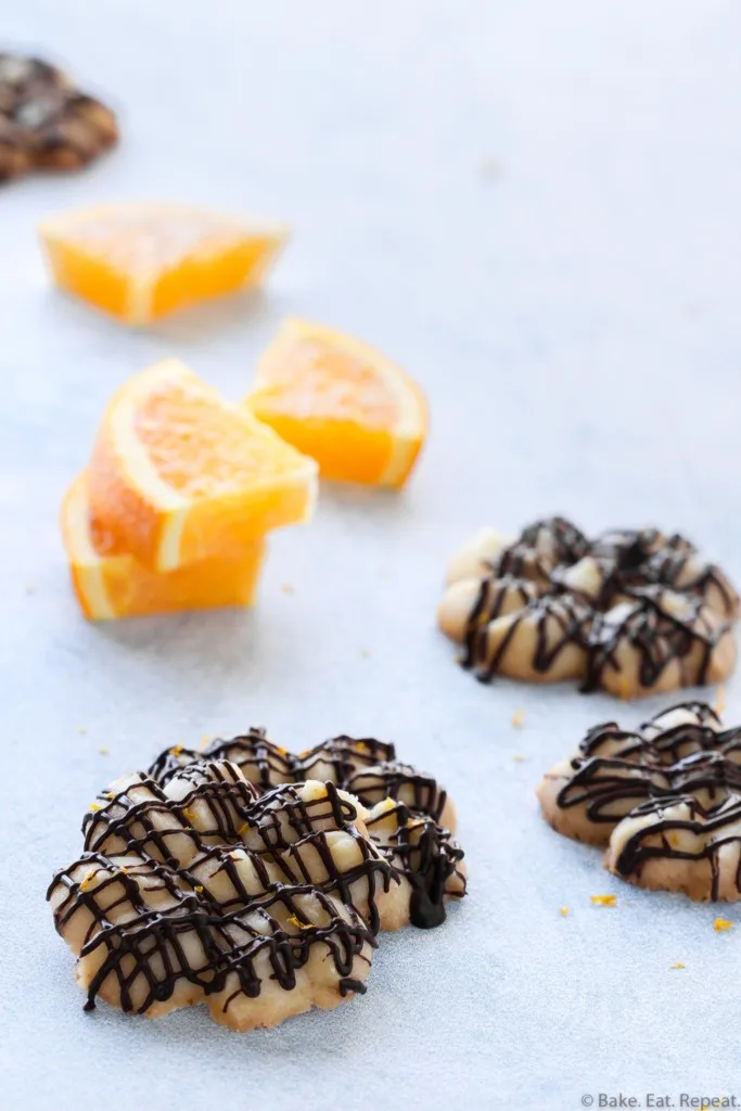 chocolate orange whipped shortbread