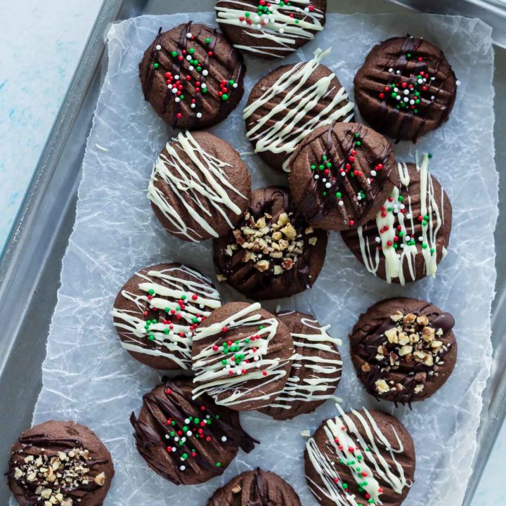 chocolate shortbread cookies