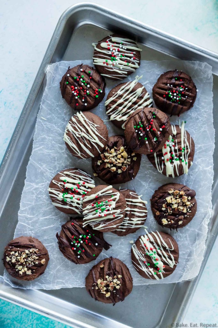 chocolate shortbread cookies