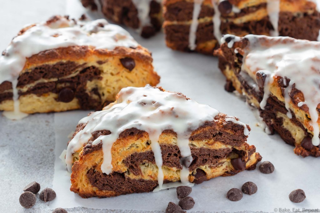 orange chocolate scones