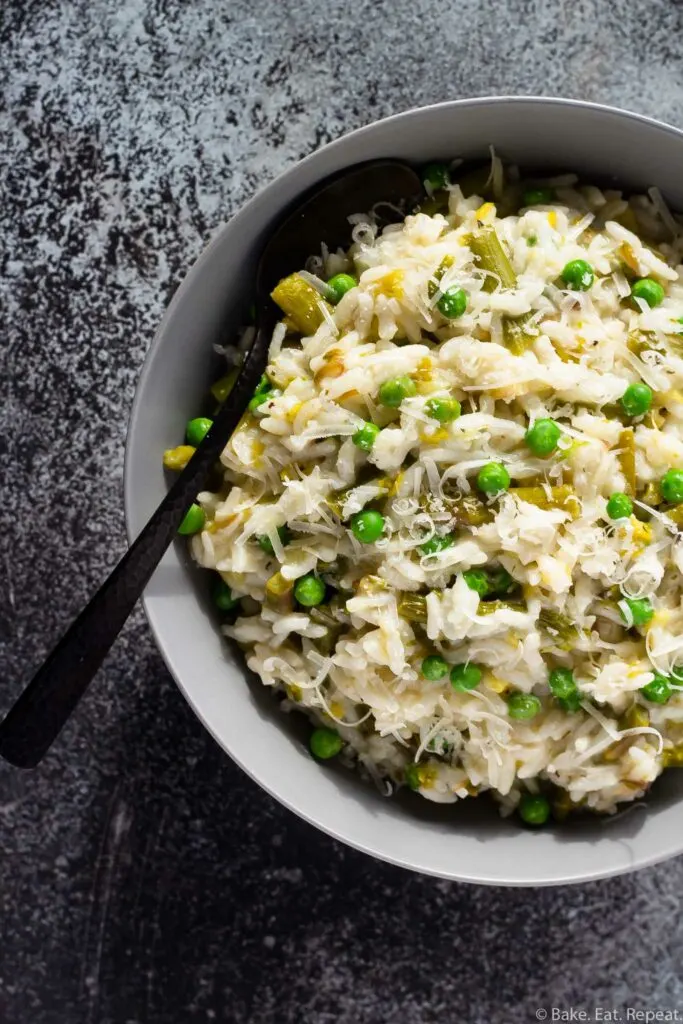 easy instant pot risotto with vegetables