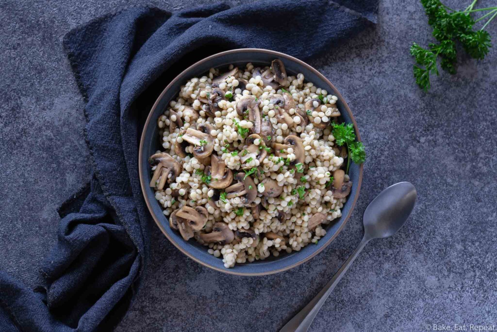 mushroom pearl couscous