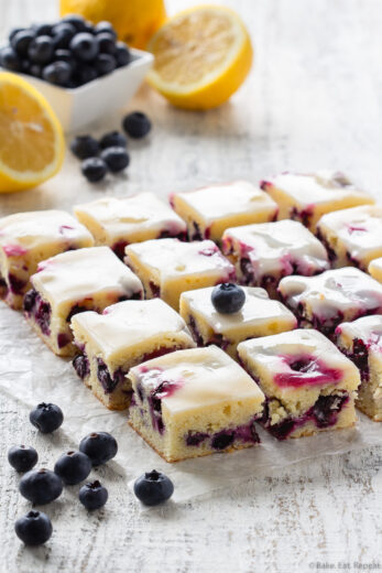 Blueberry Lemon Blondies - Bake. Eat. Repeat.