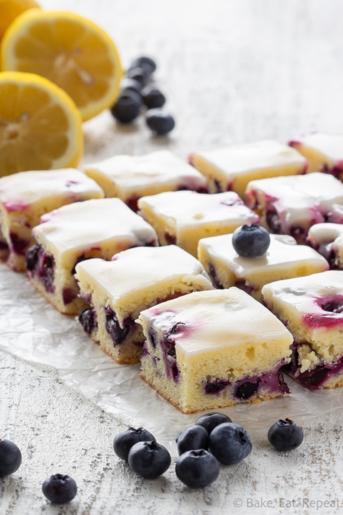 blueberry lemon blondies