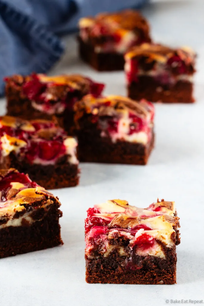 cherry and cream cheese brownies