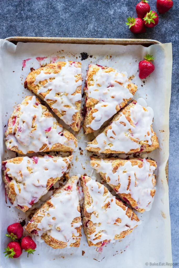 strawberry scones